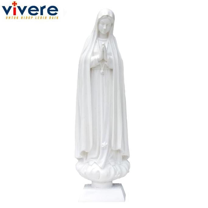 """] Patung Maria Fatima 21 cm Putih