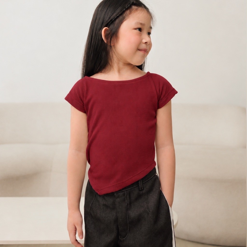 MOMIPIPO BAJU ANAK TWINKLE TEE BAJU ASSYMETRIC TOP ANAK ANAK BAJU ASYMETRIS ANAK
