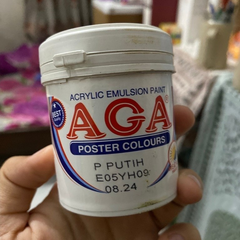 Cat Aga Lukis Akrilik / Acrylic Water based  30cc/ Aga Poster Colours