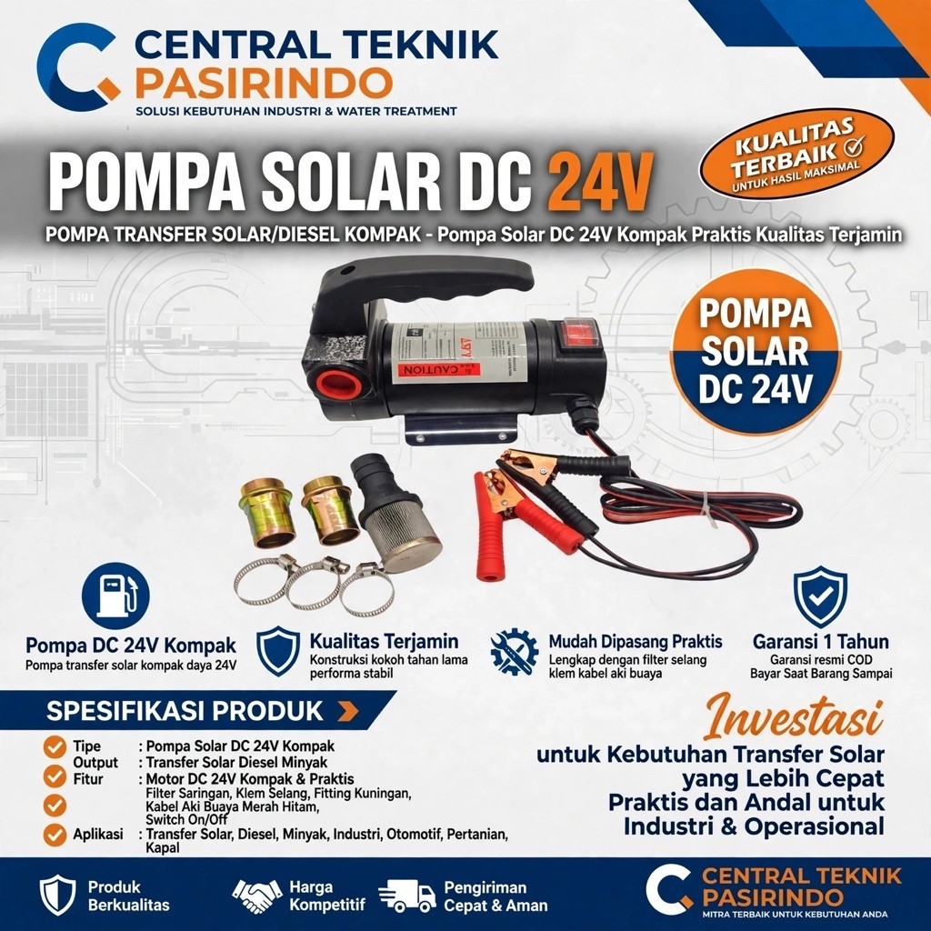 Pompa Solar DC 24Volt Pompa Minyak 24 Volt Dc Pompa DC Cairan Solar