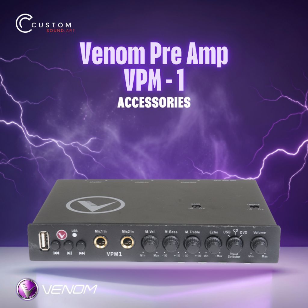 Venom Pre Amp VPM - 1 Controller Audio Mobil