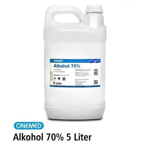ONEMED | Alkohol 70% 5 Liter | Alkohol Antiseptik | Alkohol Luka
