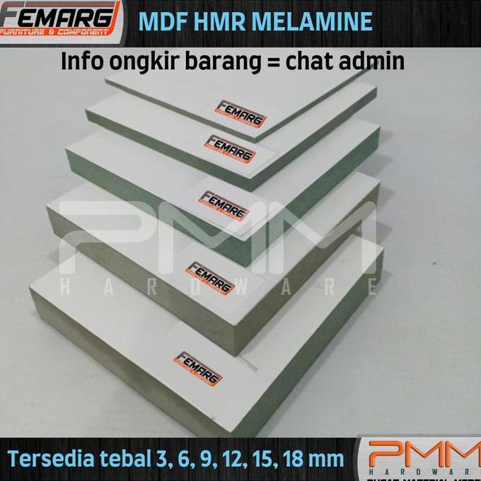 MDF HMR hijau melamin tahan air 3mm 6mm 9mm 12mm 15mm 18mm 122 x244cm