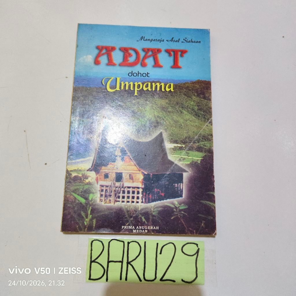 buku adat dohot umpama (mangaraja asal siahaan)