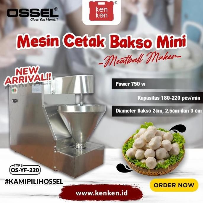 OSSEL Mini Meatball Maker Mesin Cetak Bakso Mini Pencetak Bakso Mini