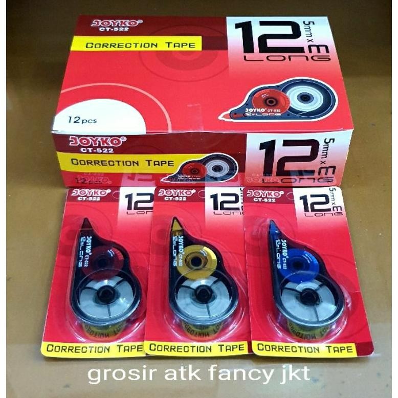 

Promo Tipex Kertas Correction Tape Pita Koreksi Joyko Ct-522 (12 Meter X 5 Mm) Berkualitas