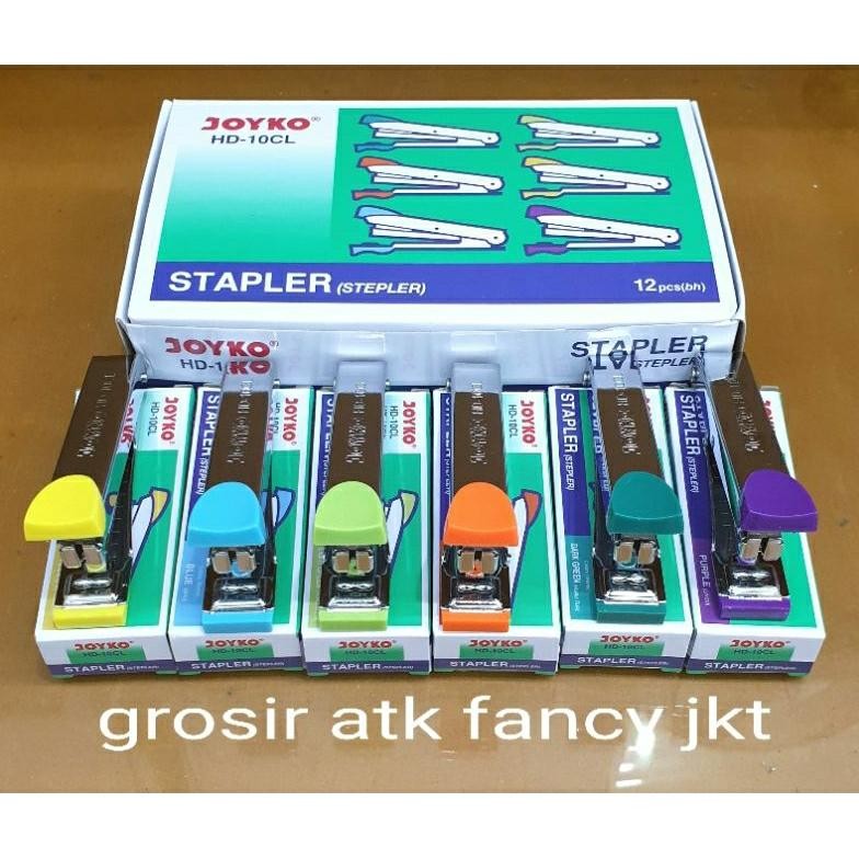 

Promo Hd10 Stapler Stepler Jepretan Cekrekan Hekmesin Joyko Hd-10 Cl ( Color / Warna ) Kecil Berkualitas