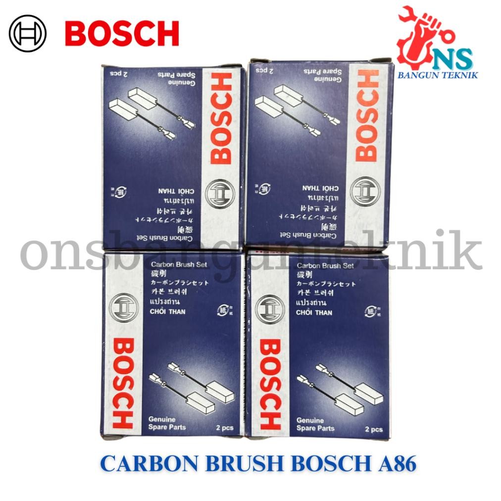 CARBON BRUSH BOSCH A86 - CARBON BRUSH SET ORIGINAL BOSCH 1 PASANG aSt