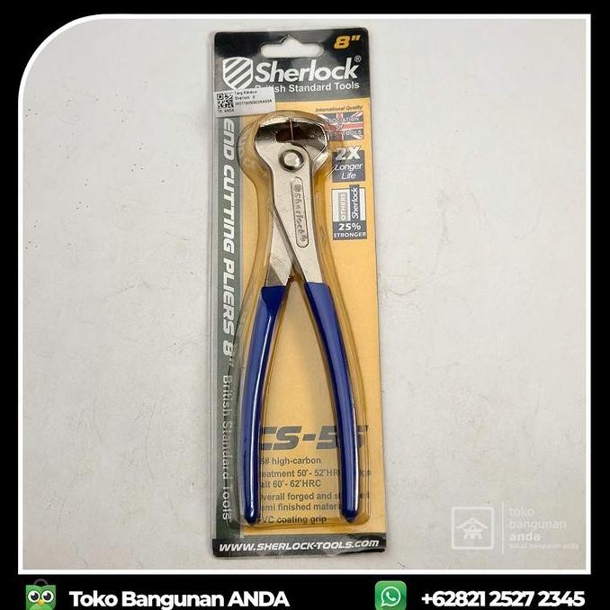 TANG GEGEP KAKATUA 8INCH EXTRA KEPALA BESAR SHERLOCK CHROME VANADIUM