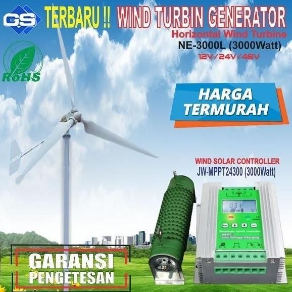 Bst Ready Turbin Angin / Wind Turbine Controller / Wind Turbine Terbaru Best Seller
