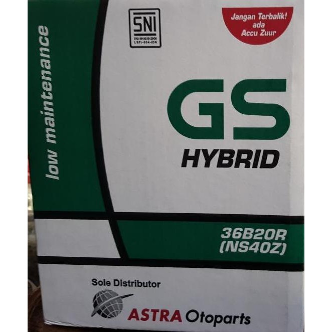 Accu Gs Hybrid Ns40Z | Aki Basah