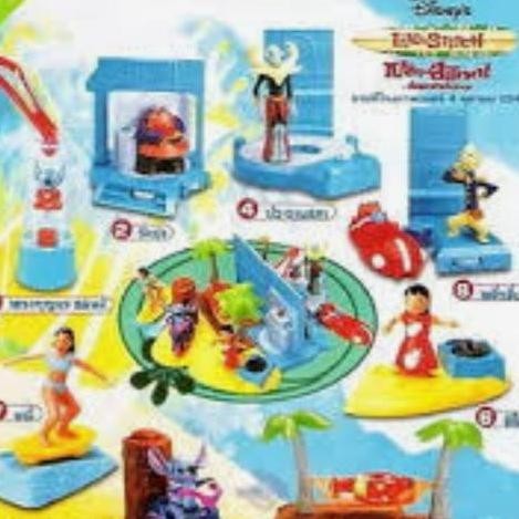 Mcd Happy Meal Lilo & Stitch 2000 Asia Complete Set Of 8 Mip
