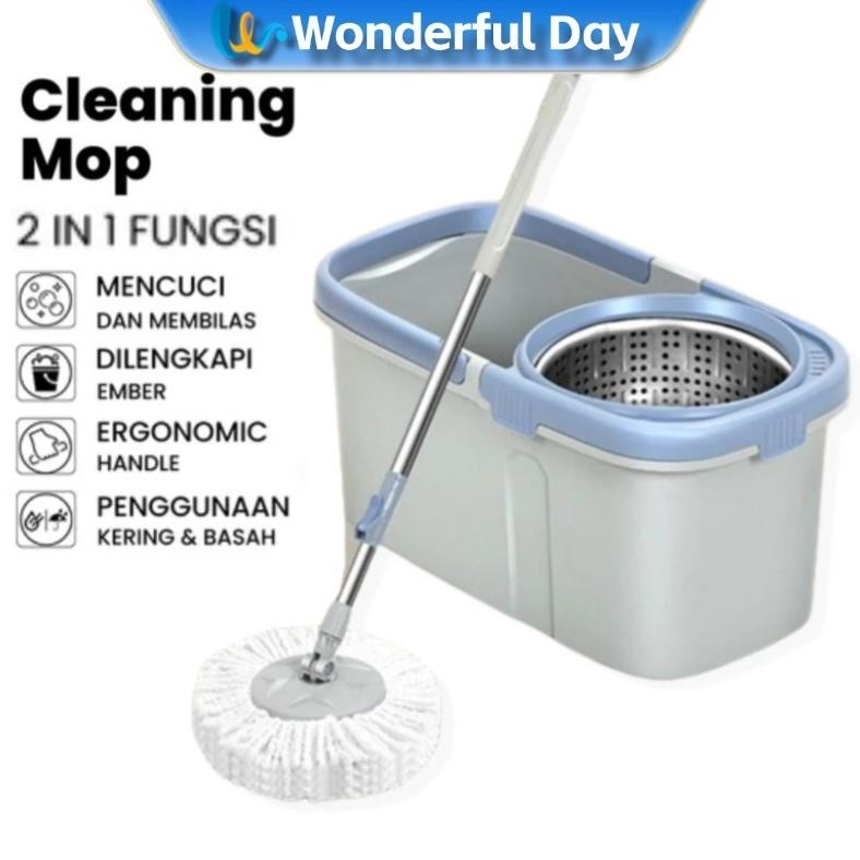 Super Mop Pel Lantai Putar Pel Pel Otomatis Pel Plastik aSt