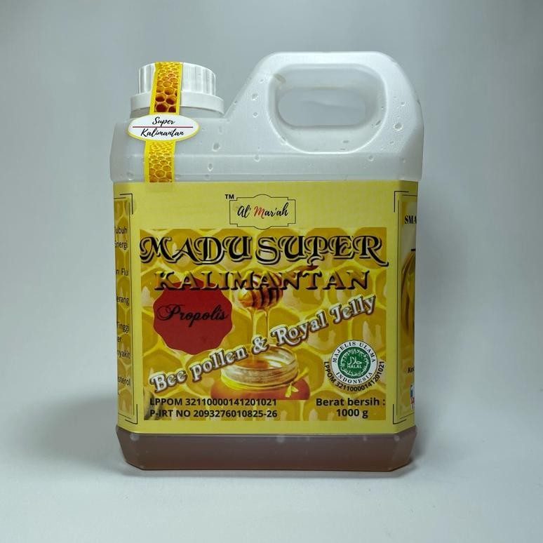 

(Terbaru) Best Seller Madu Super Kalimantan 1kg Beepollen dan Royal Jelly (Terlaris)