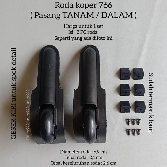 ((((()paling dicari] roda koper kain roda koper tanam roda travel bag RODA 766