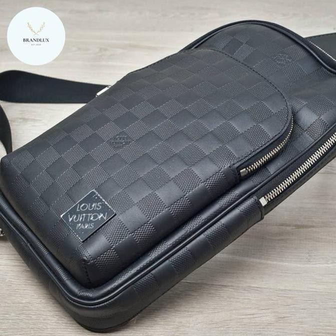 Lv Avenue Slingbag Nm Damier Infini Leather Black