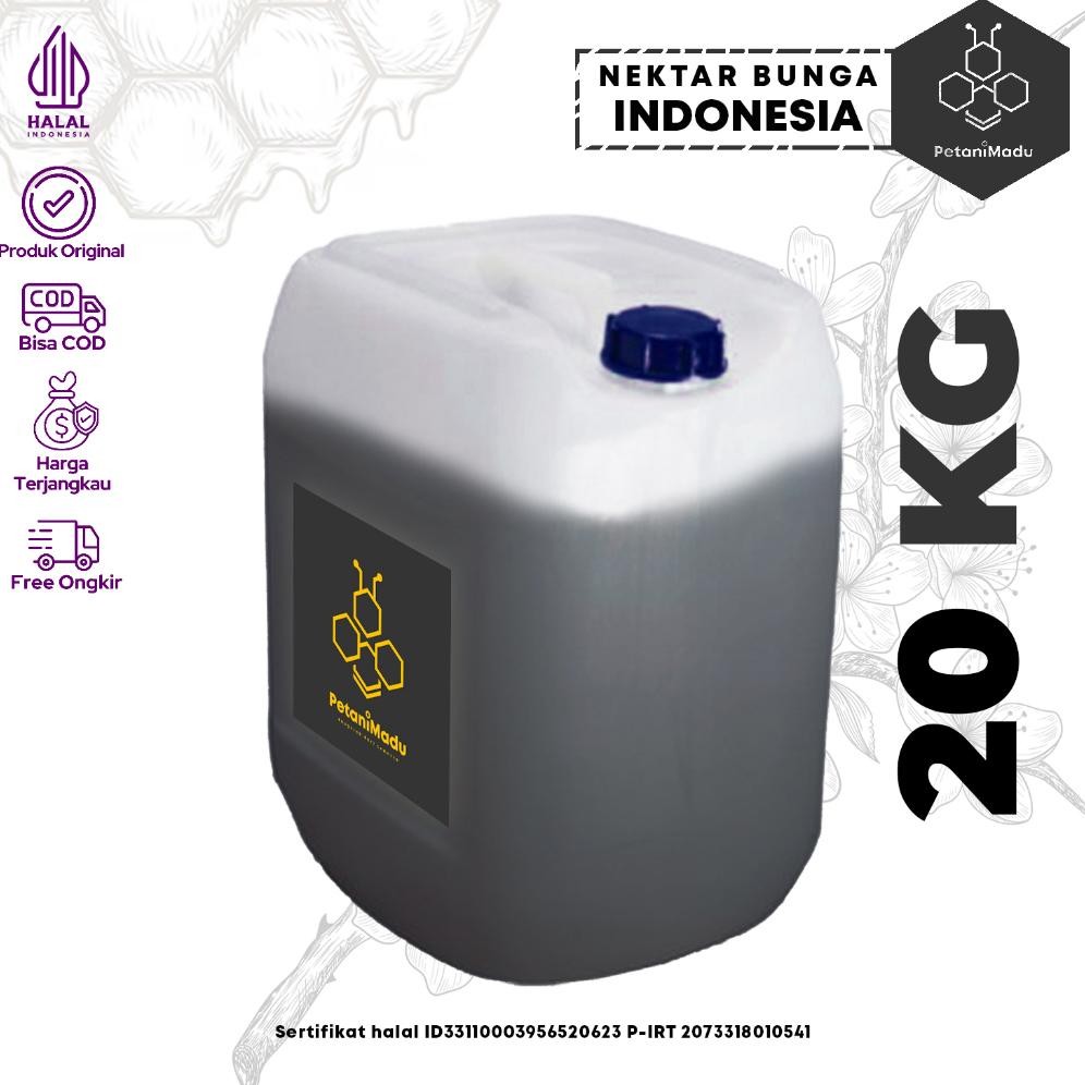 

(Terbaru) GROSIR | 20 KG - Madu Asli Murni Original Raw Honey 100% (Terlaris)