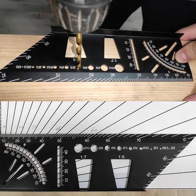 

Penggaris Siku Derajat 3D Angle Protractor Aluminium Speed Square Allshop