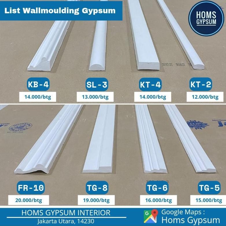 9.9 List Gypsum Wallmoulding / Lis Gypsum Wallmoulding / List Wallmoulding Gypsum / List Wall Mouldi