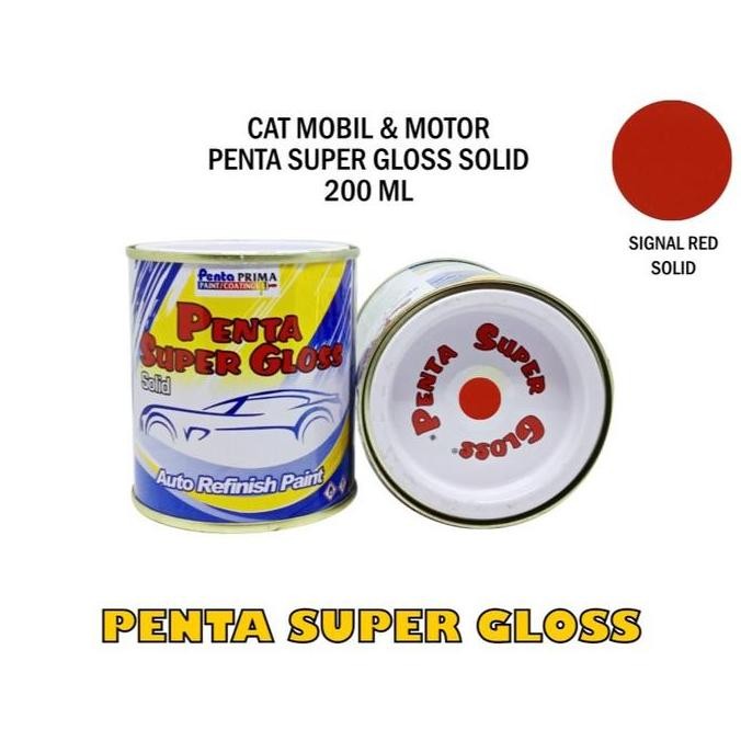 {{{{}}] CAT PENTA SIGNAL RED 200 gram - cat merah penta - cat penta merah - cat penta super gloss me