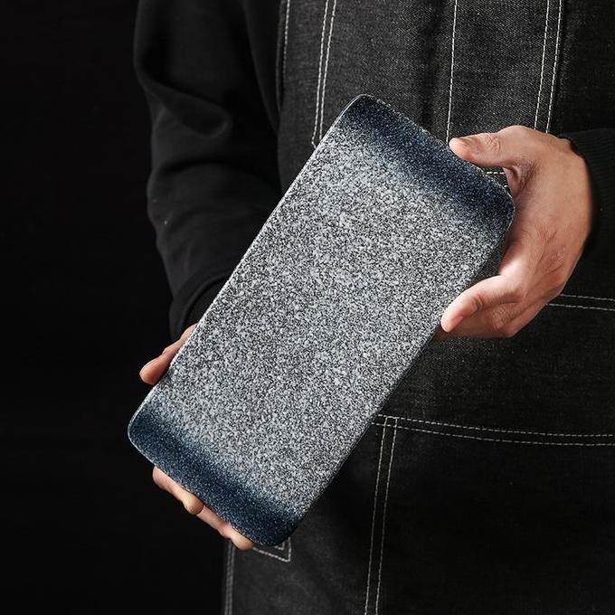 MARU Sushi plate/Long plate/Piring datar keramik/Piring sushi/Piring style jepang AS