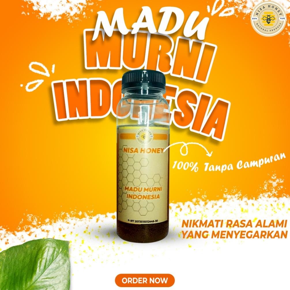 

(Terbaru) Madu Asli Murni 100% Tanpa Campuran Madu Nisa Honey Nektar Multiflora 250 Gram (Terlaris)