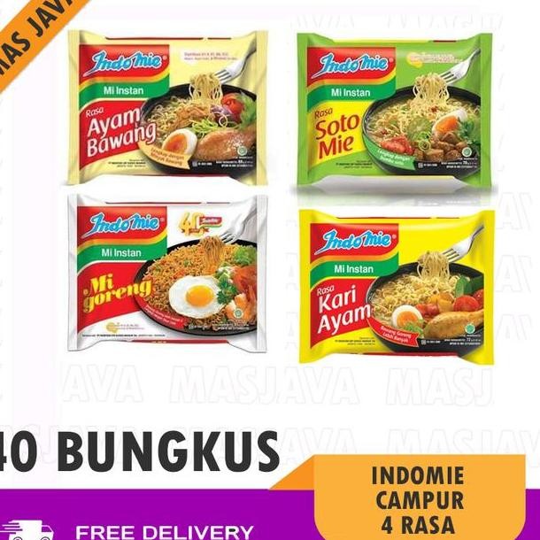 

Indomie Campur Rasa Goreng Soto Ayam Bawang Kari Ayam