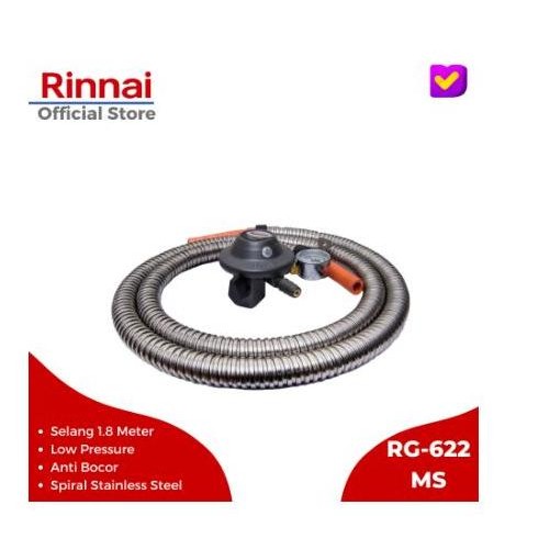 Regulator Dan Selang Gas Rinnai RG-622MS CO