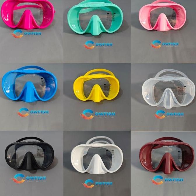 Cowfish Kacamata Selam Dewasa Snorkel Mask Peralatan Menyelam Masker Diving W-1000