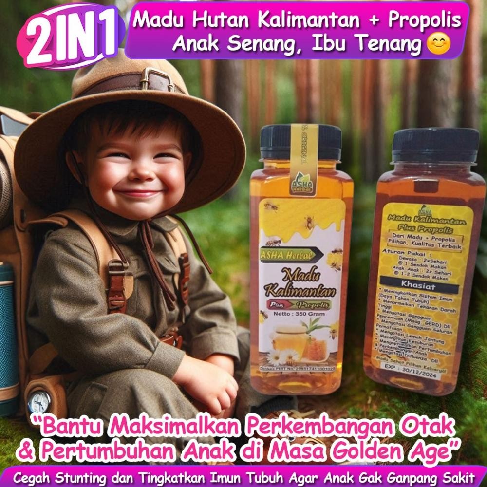 

(Terbaru) MADU MURNI ASLI + PROPOLIS 350GRAM NATURAL RAW HONEY MADU UNTUK BATUK DIET MAAG GERD DAYA TAHAN TUBUH (Terlaris)