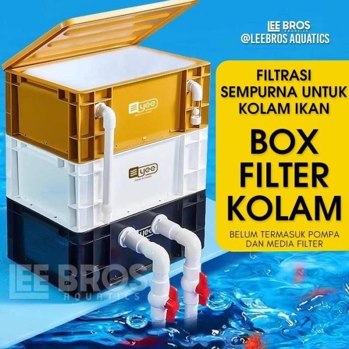 Filter Kolam Ikan Koi Hias / Ember Bio Filter Kolam / Tong Filter Kolam Ikan / Trickle Box Filter Ko