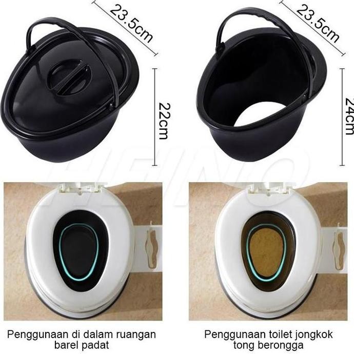 WC Duduk Portable Pispot Kursi Toilet Duduk Toilet Kursi Pispot Lansia Kursi Pispot Ibu Hamil toilet