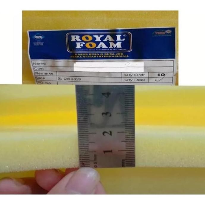 Busa Kasur Royal Foam Lembaran Tebal 2cm 100x150cm / 200x150cm Busa Yellow Super Untuk Surpet Matras