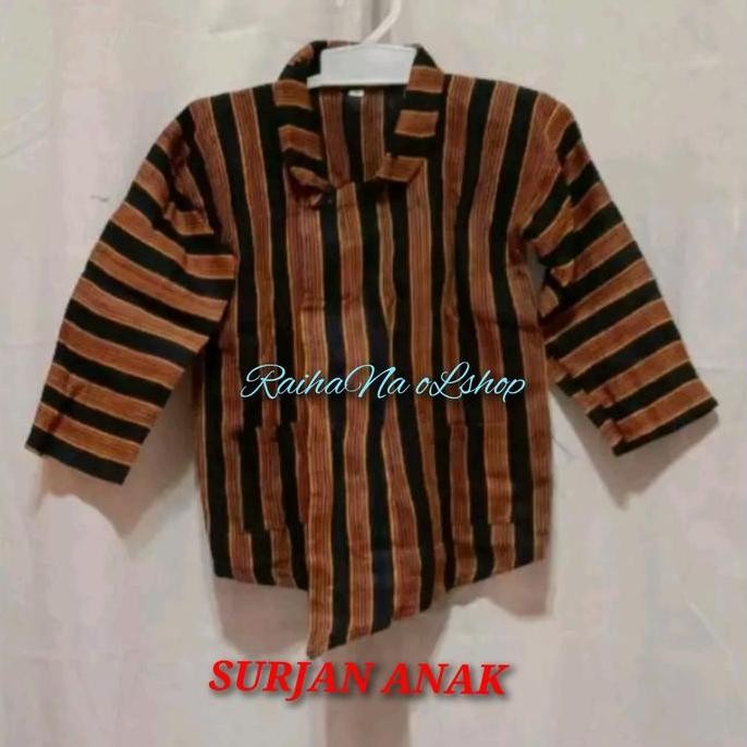 BAJU SURJAN LURIK ANAK PRIA | BAJU KEBAYA LURIK ANAK PEREMPUAN | PAKAIAN NASIONAL ANAK LAKI / PRIA /