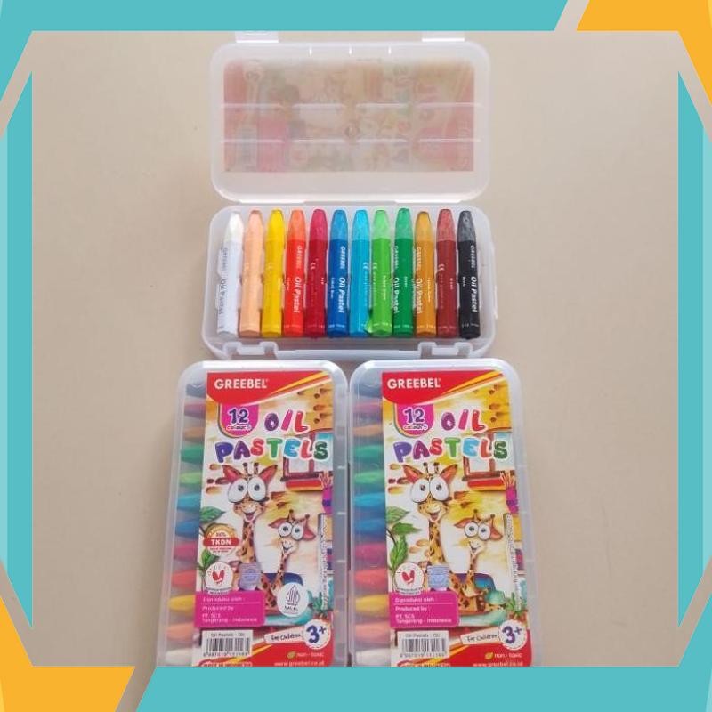 

Termurah Crayon Oil Pastel Greebel 12 Warna ( Set ) [ Original ] QPS-33