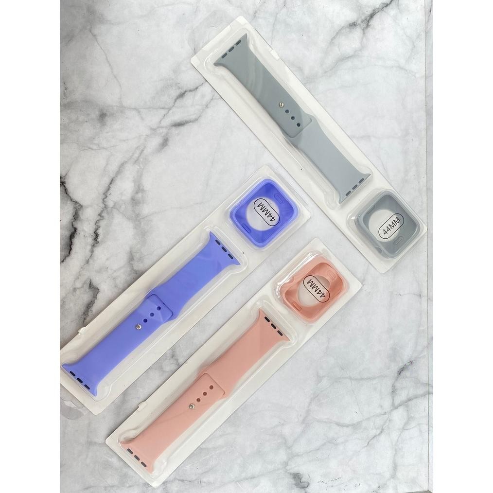 Cod Strap Dan Case Smartwatch T500 / T500+/T55 Tali Jam Colorfull Series 1/2/3/4/5/6 / Tali Jam Tang