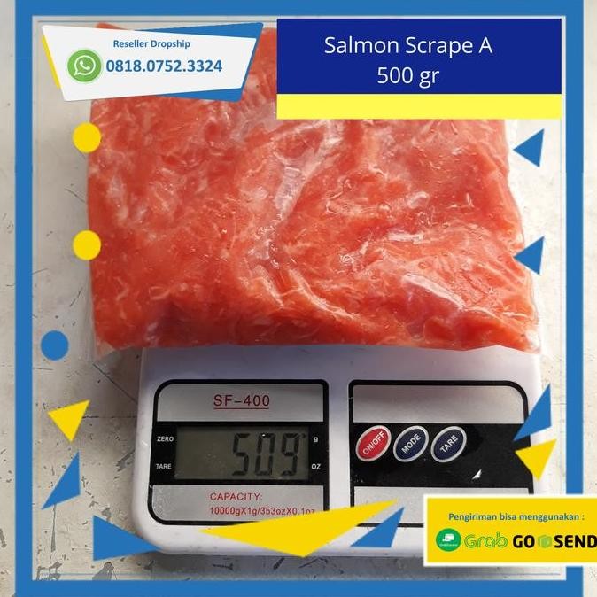 

SALMON SCRAP 1000 gr (1Kg) / SALMON MINCE / SALMON KEROK/SALMON SCRAPE