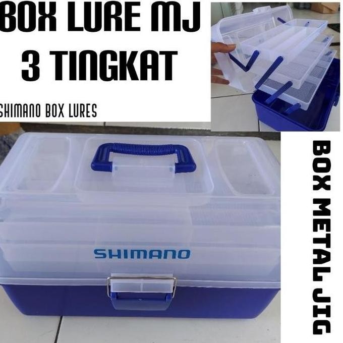 alat pancing"" BOX METAL JIG LURE SHIMANO, TEMPAT PENYIMPANAN BESAR 3