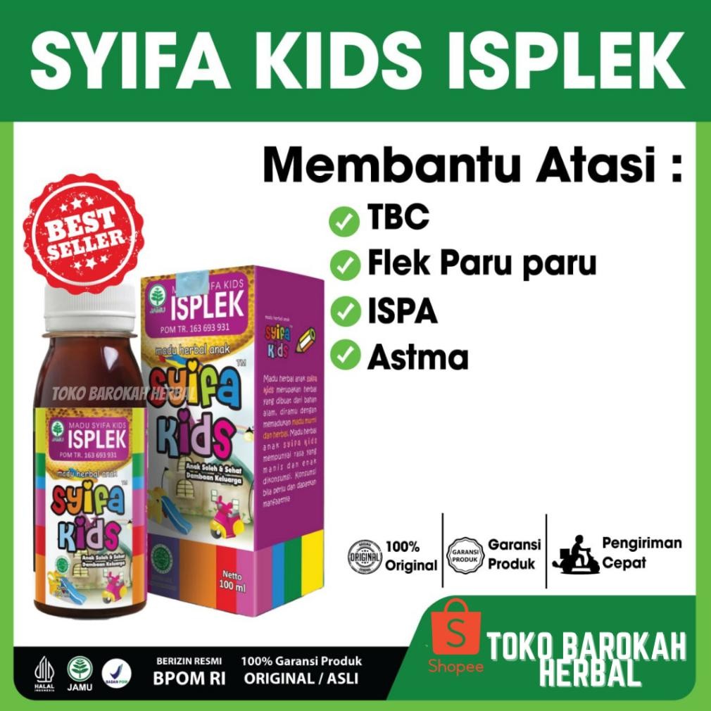 

(Terbaru) SYIFA KIDS ISPLEK - Madu Anak Herbal Original Obat Infeksi Saluran Pernapasan Asma Sesak Nafas Flek Paru Paru Anak & Dewasa (Terlaris)