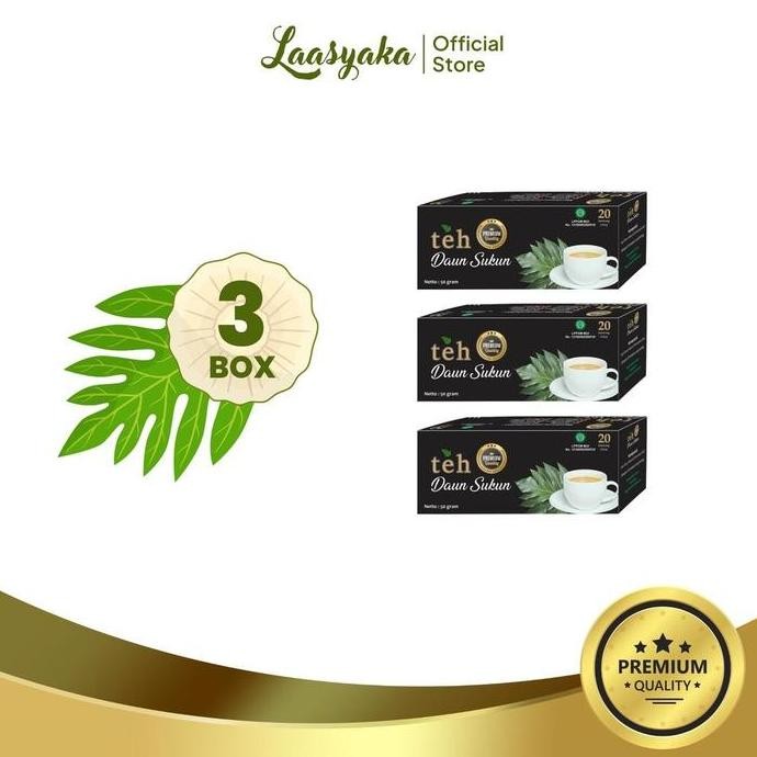 

welcome to tahuan jaya Teh Daun Sukun Premium Laasyaka ( Dapat 3 Box )