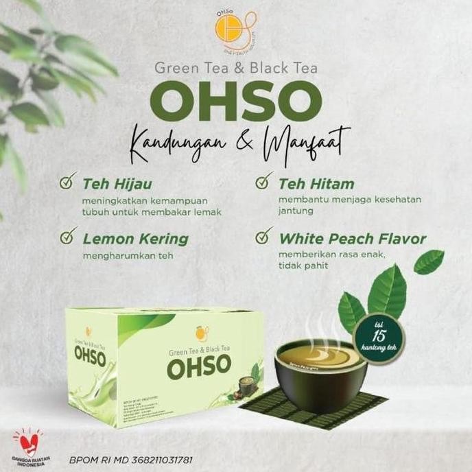 welcome to tahuan jaya 100% ORIGINAL Teh Pelangsing Detox Diet OHSO Green & Black Tea
