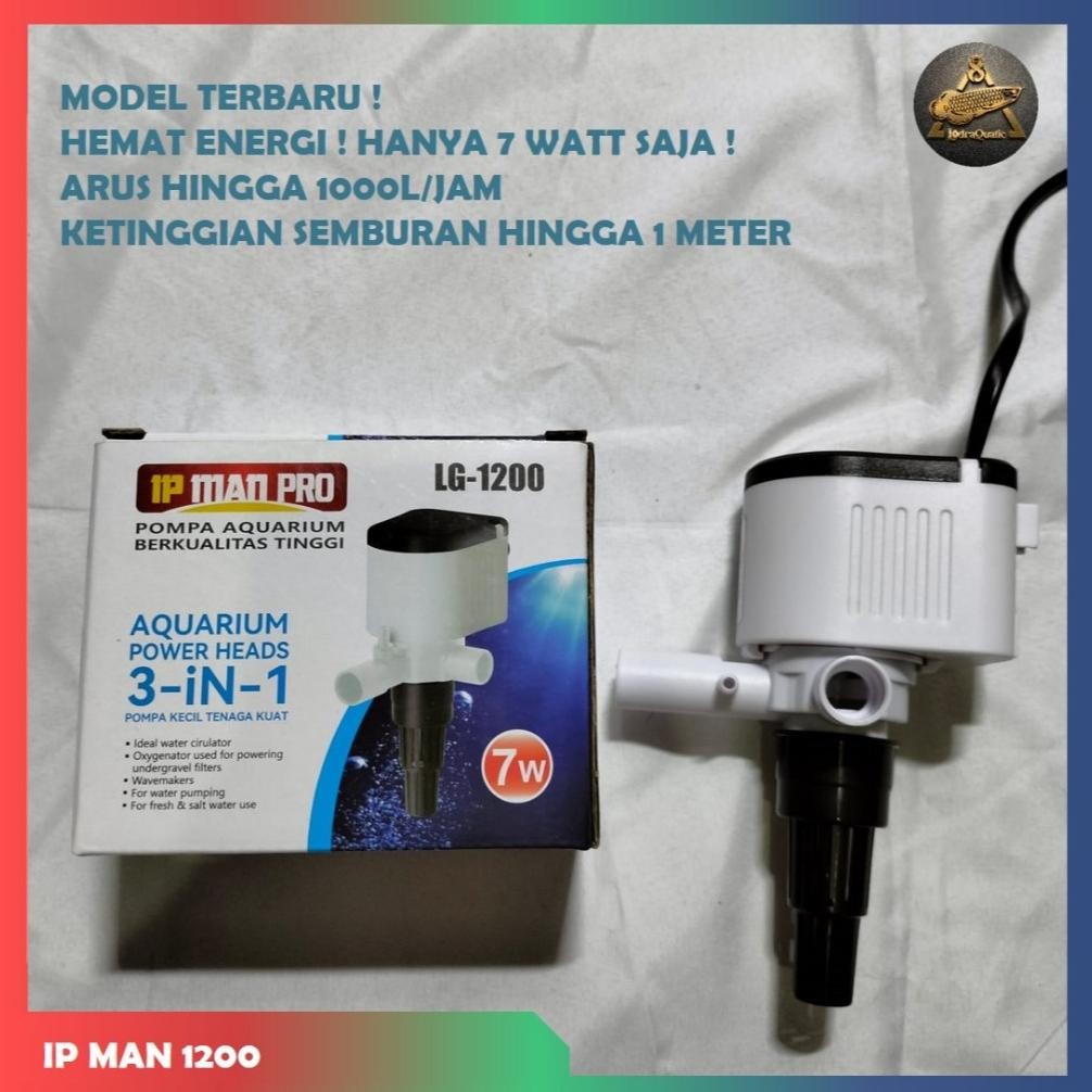 Eelic Promo Termurah Pompa Air Aquarium Aqura Sp 1200 Naik 1 M 1000 Liter Filter Aquarium Kecil Pomp