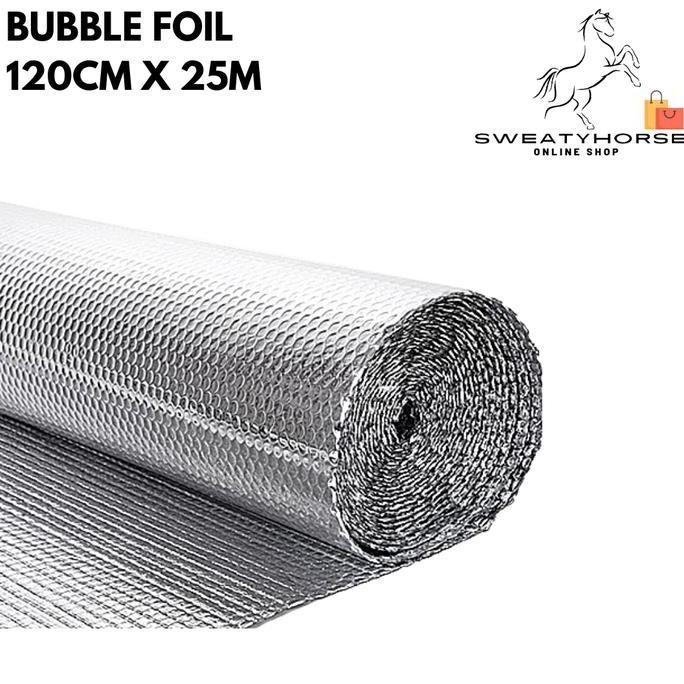 Bubble Aluminium Foil Peredam Panas Insulasi Atap Double Side Isi Plastik Kualitas Premium