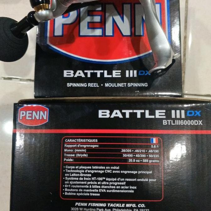 reel penn battel III dx4000/dx5000/dx6000 spining