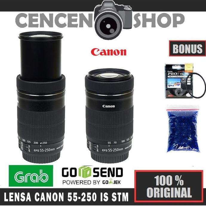 TERBARU Canon Lensa EF-S 55-250mm IS STM Tele 55-250 mm New