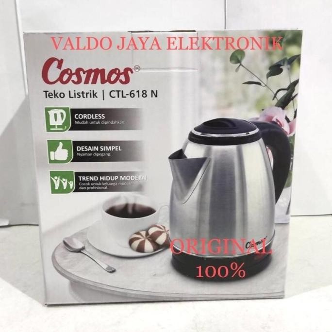 Cosmos Electric Kettle Ctl-618/Teko Listrik Ctl618/Tempat Masak Air