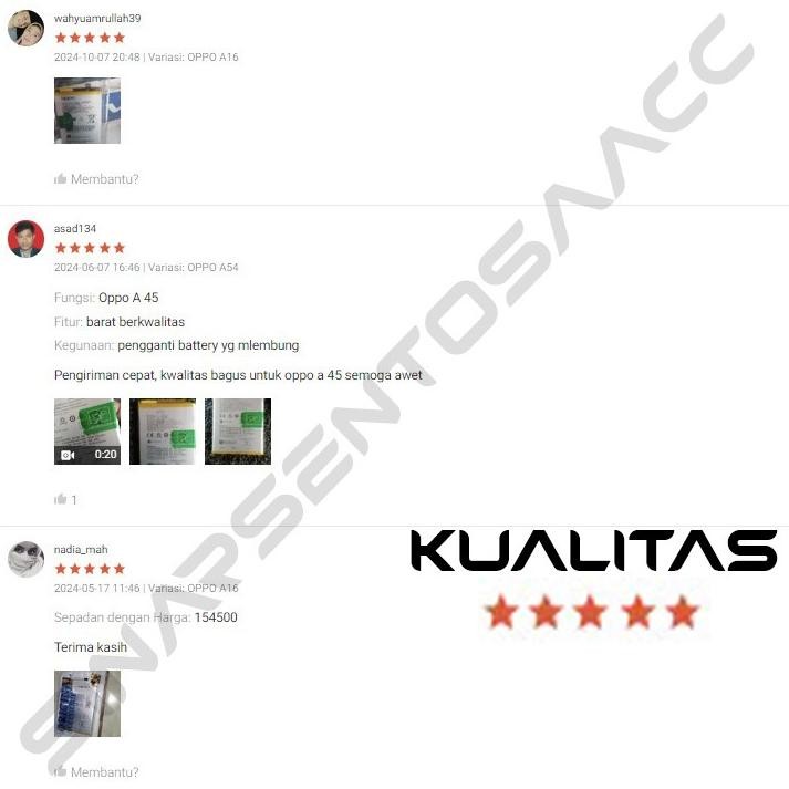 Sale Baterai Original 100% Oppo A16 A32 A33 A53 A53S A53S 5G A54 A54S A54 5G A74 5G A93 5G A93S 5G 2