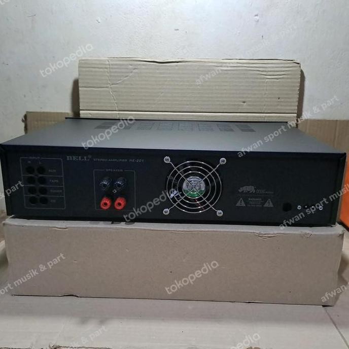 Box Amplifier /Power Amplifier Bell HK 201 ( Box saja ) .