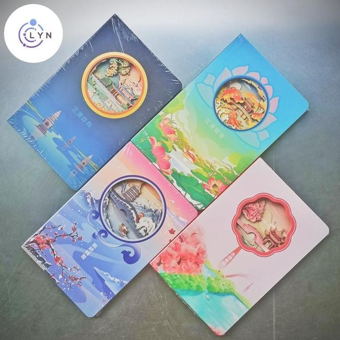 New Edition [ Notes Craft Art 3D Notebook ] Buku 3 Dimensi 3D Book - Hangzhou Series