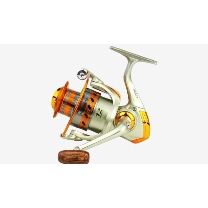 REEL PANCING YUMOSHI EF 8000 SPOOL METAL WARNA GOLD 12BB
